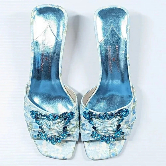 Sophia Webster x LoveShackFancy Womens Margaux Mid Mule Sandal Size 38 MSRP $900 - Picture 5 of 11